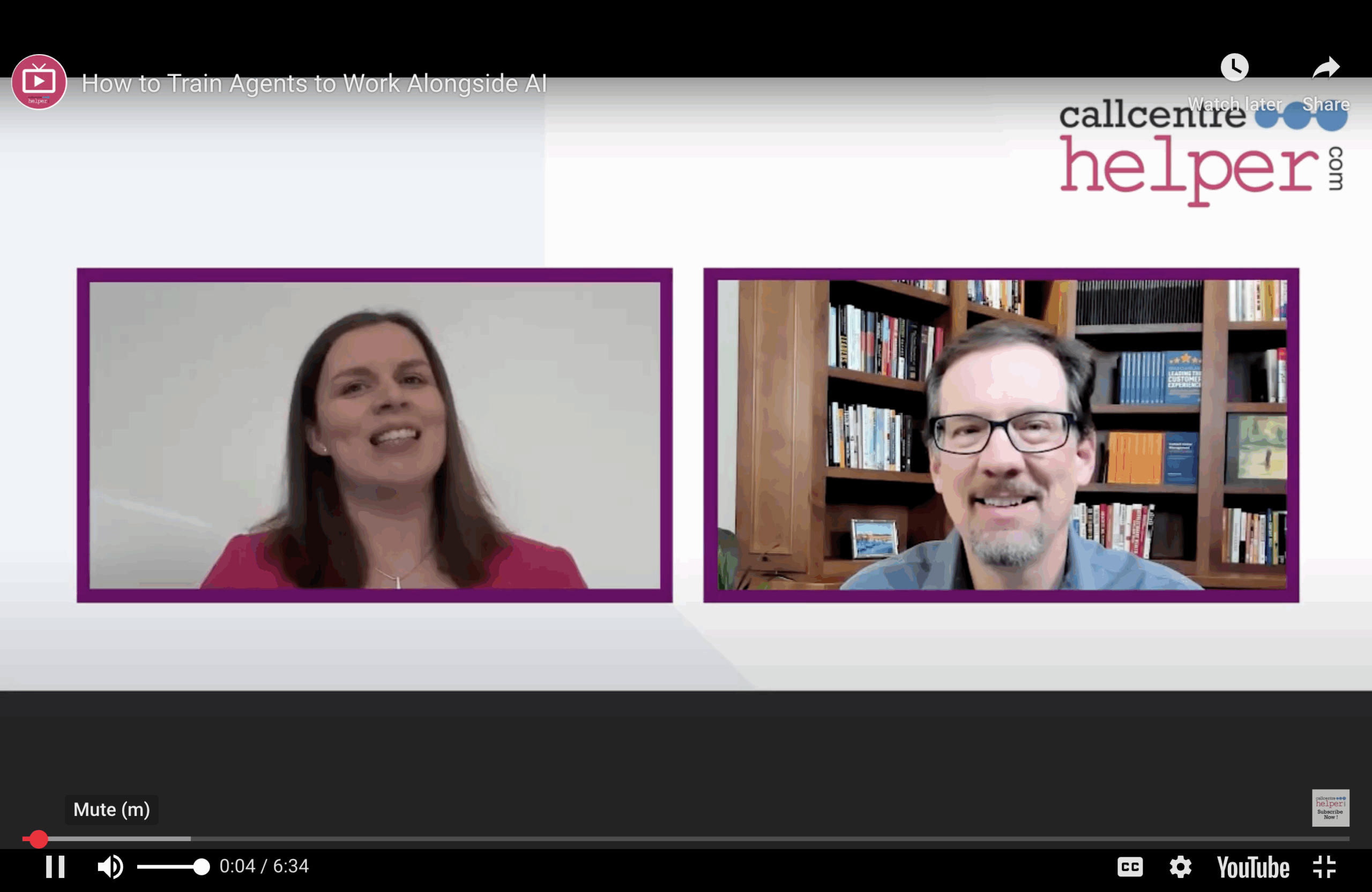 Brad Cleveland and Megan Jones discuss AI training for agents